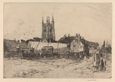 Jogadores de Passeio em Lidd, Kent de Sir Frank Short