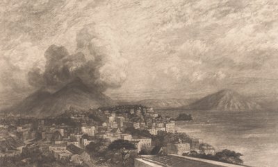 Vesúvio da Baía de Nápoles de Sir Frank Short