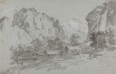 A partir da Janela da Pousada em Lauterbraun de Sir George Howland Beaumont seventh Baronet