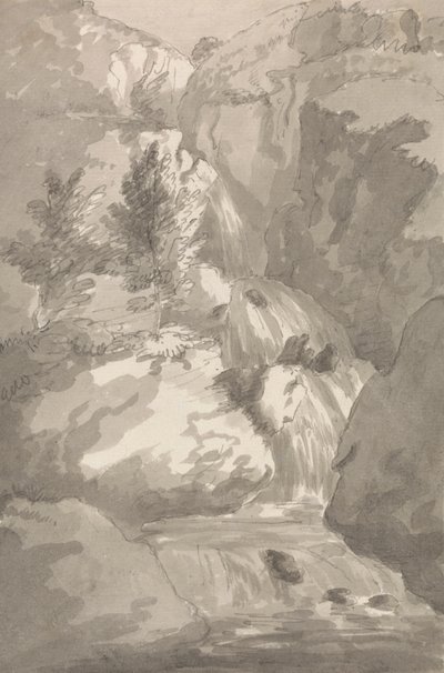 Parte de Brind Gill em Ligburthwaite de Sir George Howland Beaumont seventh Baronet