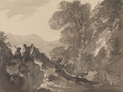Paisagem Romântica de Sir George Howland Beaumont seventh Baronet