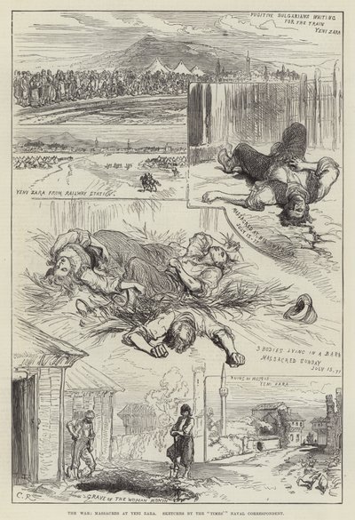 A guerra, massacres em Yeni Zara de Sir John Charles Robinson