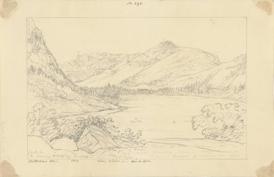 Vale de Fassa a partir do lado oposto de Gries de Sir John Frederick William Herschel