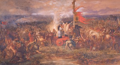 Batalha do Standard, Northallerton, Yorkshire, 22 de agosto de 1138, 1880. de Sir John Gilbert