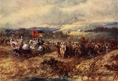O retorno de Ivan, o terrível, a Moscou após a conquista de Kazan. de Sir John Gilbert
