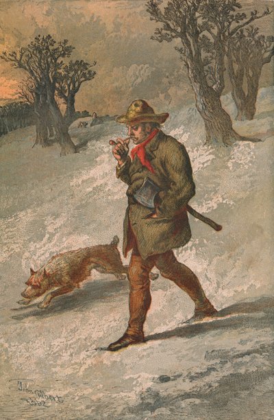O lenhador e seu cachorro, 1862. de Sir John Gilbert