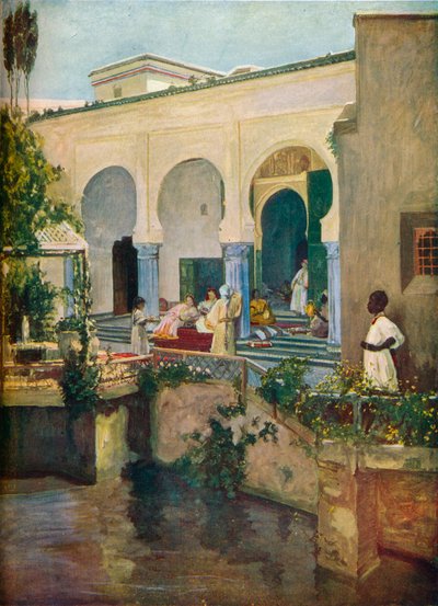 Interior de um harém mouro, 1907 de Sir John Lavery