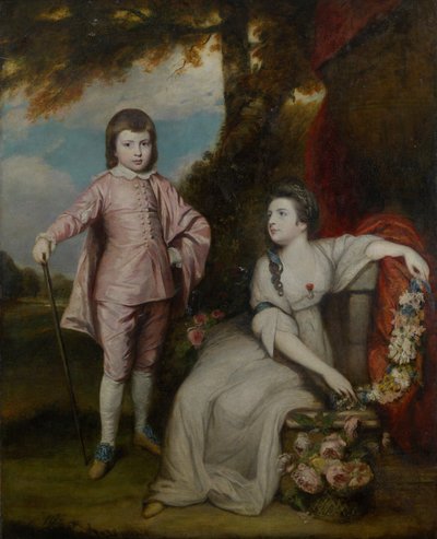 George Capel, Visconde Malden 1757-1839, e Lady Elizabeth Capel 1755-1834, 1768. de Sir Joshua Reynolds