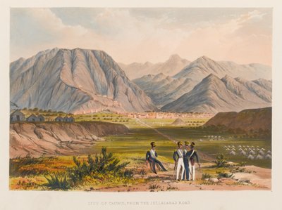 Cidade de Caubul, da estrada Jellalabad de Sir Keith A. Jackson