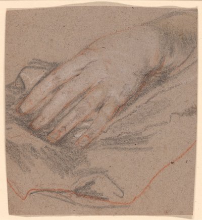 Desenho de uma mão de Sir Peter Lely