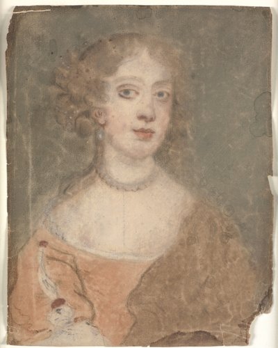 Retrato de cabeça e ombros de uma senhora de Sir Peter Lely