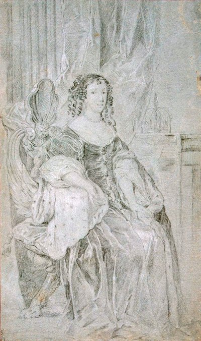 Retrato de Catarina de Bragança 1638-1705, década de 1670. de Sir Peter Lely