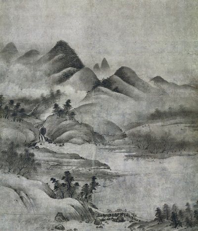 Paisagem, 1500-1525. de Soami