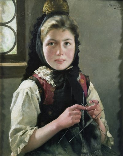 Rapariga Agricultora Alemã de Sofie Thomesen Werenskiold