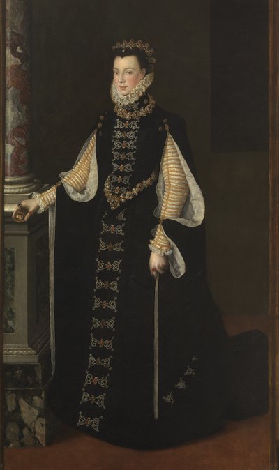 Isabel de Valois 1545-1568, rainha da Espanha, 1561-1565 de Sofonisba Anguissola