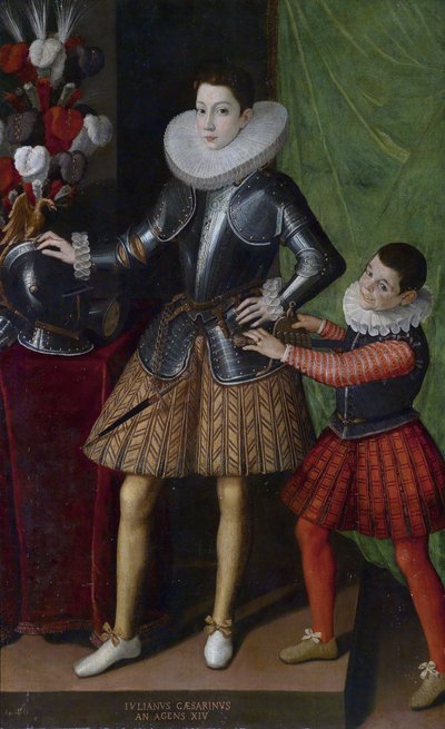 Giuliano Cesarini (iuniore) (1466-1510), 14 anos - Pintura por Sofonisba Anguissola (ca. 1532-1625) - ca. 1586 - Óleo sobre tela - 186x115 - Coleção Particular de Sofonisba Anguissola