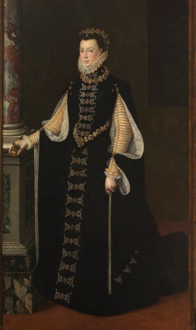 "Retrato de Elizabeth de França (1545-1568) ou Isabel de Valois, Rainha de Espanha" - Elisabeth de Valois (1545-1568), Rainha de Espanha por Anguissola, Sofonisba (ca. 1532-1625) de Sofonisba Anguissola