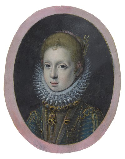 Retrato de uma rapariga de uma família nobre, c.1532-1625 (aguarela e cor do corpo) de Sofonisba Anguissola