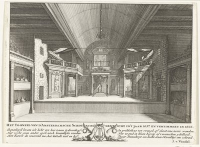 O teatro de Jacob van Campen, 1658 de Solomon Savery