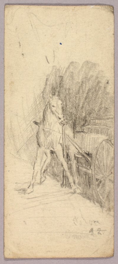 Cavalo e carroça de Solon H. Borglum
