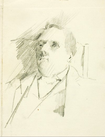 Estudo de retrato de Solon H. Borglum