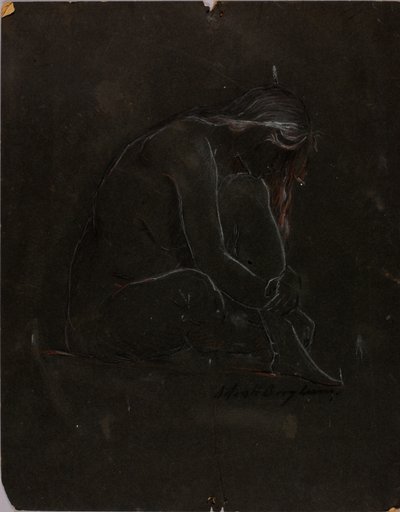 Nu sentado de Solon H. Borglum