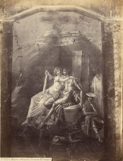 Marte e Vénus. Fresco de Pompeia de Sommer and Behles