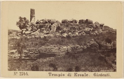 Templo de Hércules. Girgenti. de Sommer and Behles
