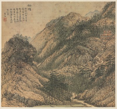 Pico dos Imortais de Xianding, 1500s. de Song Xu