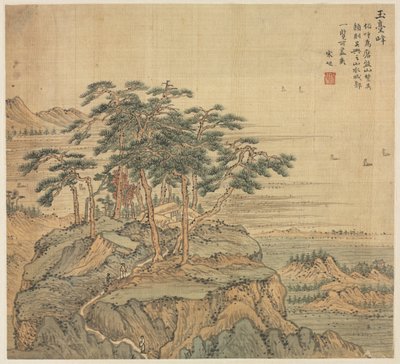 Pico de Yutai Jade Terrace Peak, 1500s. de Song Xu