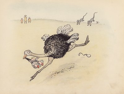 Ilustração para "Little Twin Dragons" de S Rosamond Praeger (litografia a cores) de Sophia Rosamond Praeger