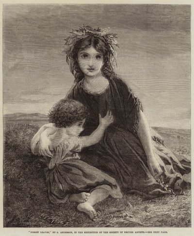Folhas da floresta de Sophie Gengembre Anderson