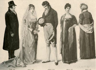 Roupas de 1800-1808, 1903, 1937. de Sophie B. Steel