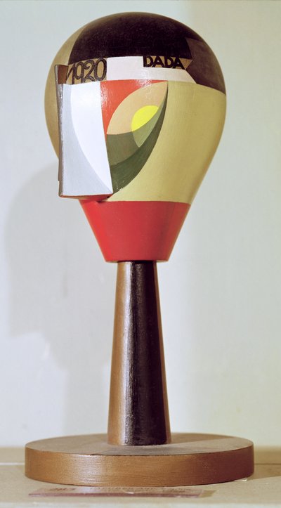 Dada Head, 1920 (madeira pintada) de Sophie Taeuber Arp