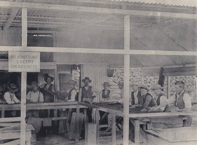 Diamond Sorting, Wesselton Mine (foto a p/b) de South African Photographer