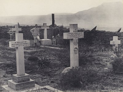 Sepulturas de Oficiais em Majuba (foto a p/b) de South African Photographer