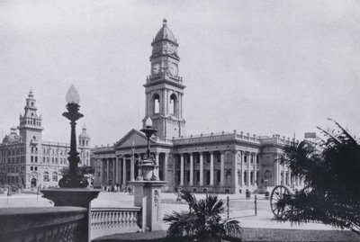 Correios e Banco Natal, Durban (foto a p-b) de South African Photographer