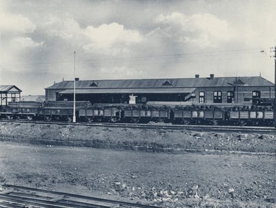 Estação de trem, Elandsfontein (foto a p/b) de South African Photographer