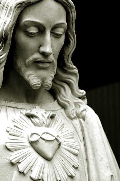 O Sagrado Coração de Jesus, século XIX de American School