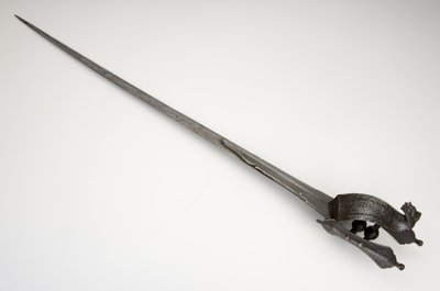 Pata, espada de manopla (aço, ferro e latão) de South Indian School
