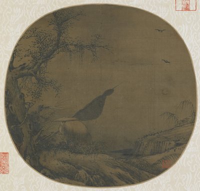 Pescador atado para casa coberto de neve, do final do século XII ao início do século XIII de Southern Song Dynasty Chinese School