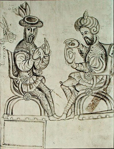 Cópia fac-símile de uma página do códice Yanhuitlan (litografia) de Spanish Colonial (after)