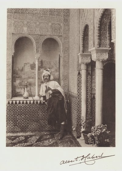 Albert F Calvert, Retrato e Assinatura (cor litho) de Spanish Photographer