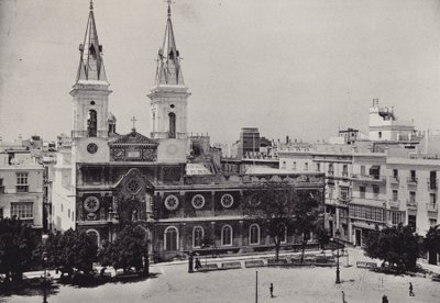 Cádiz: Plaza de la Constitucion (foto a p/b) de Spanish Photographer