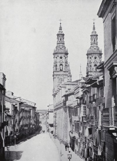 Calle Del Mercado, Logrono (fotografia a preto e branco) de Spanish Photographer