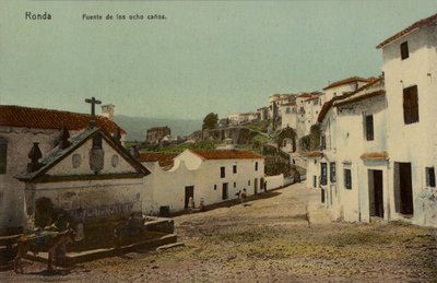 Fonte das Oito Bicas, Ronda, Espanha (fotografia colorida) de Spanish Photographer