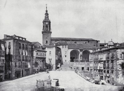 Plaza De La Constitucion, Vitoria (fotografia a preto e branco) de Spanish Photographer