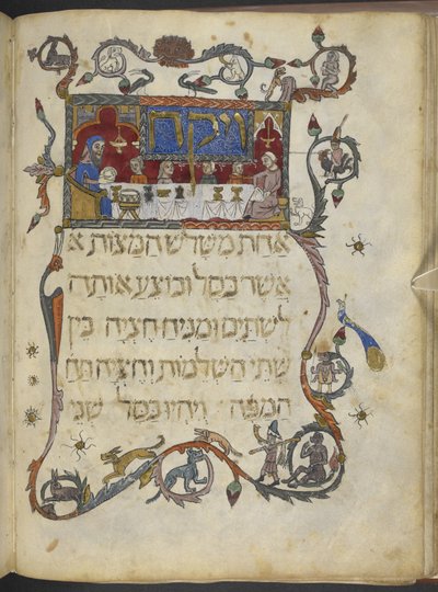 Adicionar MS 14761 f.20v A Refeição da Páscoa, norte da Espanha, da 