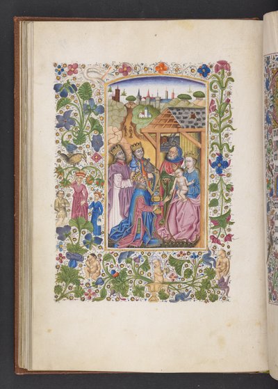 Adicionar MS 50004 f.37v Adoração dos Magos, de um 
