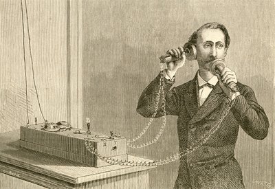 Um telefone precoce. De El Museo Popular publicado Madrid de Spanish School